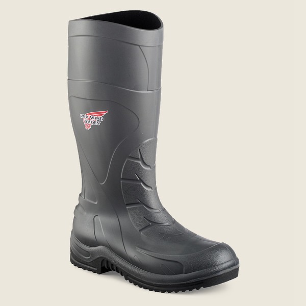 Red Wing Safety Boots Grey - Red Wing Mens Injex™ - 17-inch Waterproof Toe Pull-on - GVOLW-3250